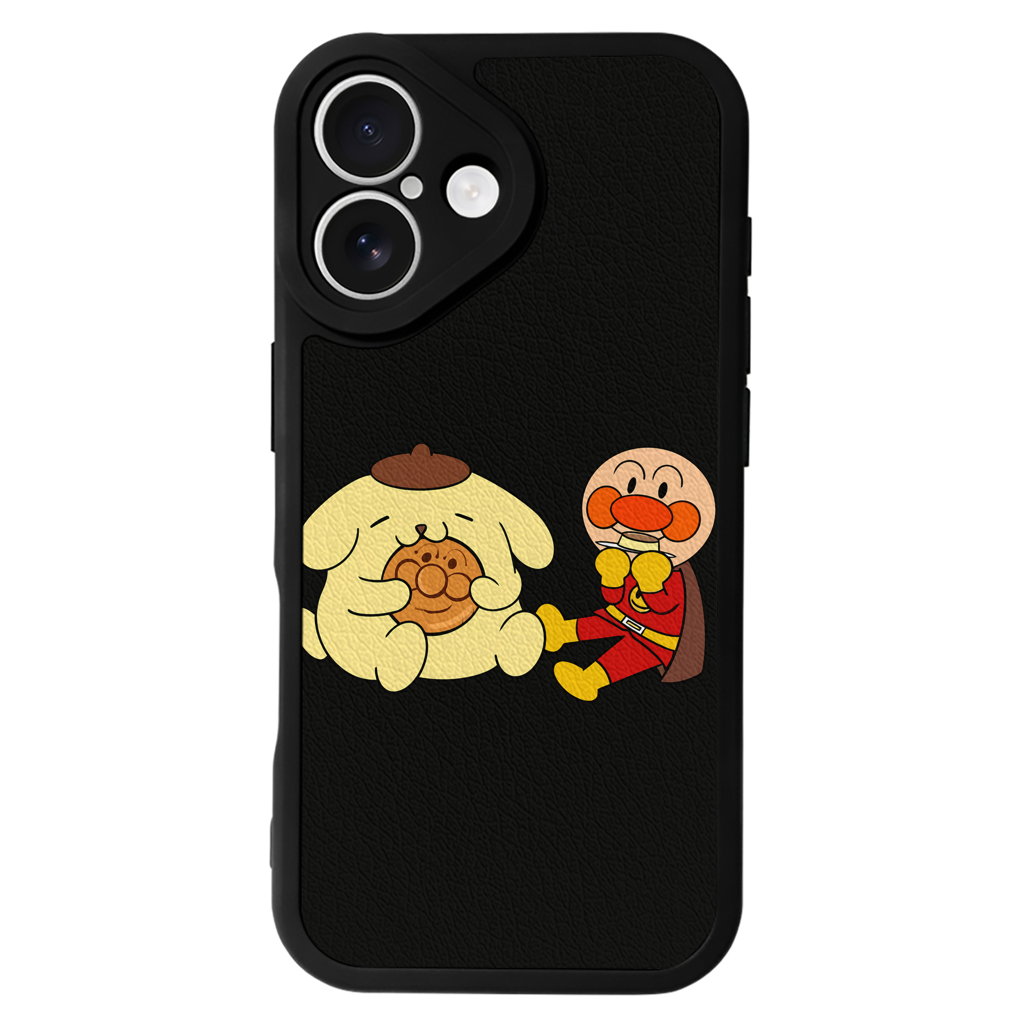 （画像用） アンパンマン Anpanman 【iPhone 16シリーズ対応】シリコンスマホケース（レザー調） 材質：シリコン